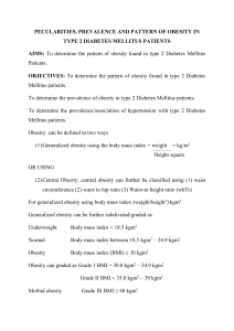 Obesity in Type 2 Diabetes: Prevalence & Patterns