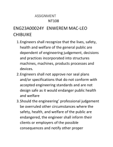 Engineering Ethics Assignment