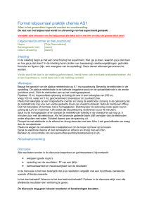 Labjournaal Chemie AS1: Elektrolyse Kopersulfaat