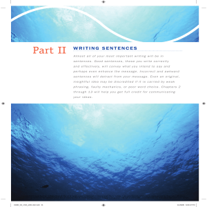 Parts of Speech: Mastering Sentence Construction