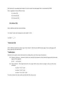 CSS Styling Tutorial: Inline, Internal, External CSS