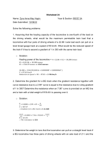 Railway Engineering Problems: Train Load & Resistance