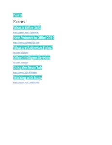 Office 365 & 2019 Tutorials: Draw Tab, Icons & More