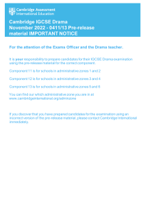 Cambridge IGCSE Computer Science Pre-release Material