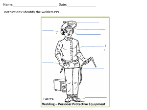 Welding PPE Worksheet: Identify Protective Gear