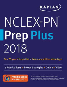 NCLEX-PN Prep Plus: Practice Tests & Strategies