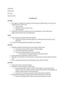 Annotations on Racial Inequality & Civil Rights