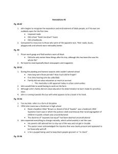 Annotations on John Lewis's Early Life & Civil Rights