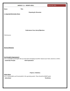 Weekly 1:1 Meeting Agenda Template