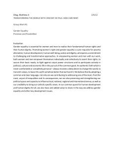 Gender Equality Group Work