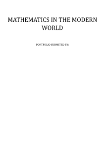 Mathematics in Nature: Seashells Portfolio