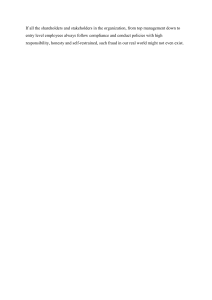 Ethics & Compliance: Preventing Fraud in Organizations