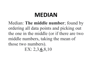 Median Definition and Example