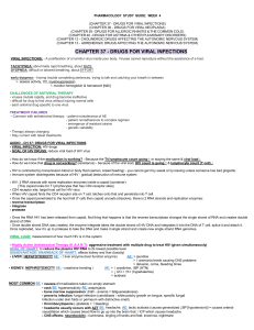Pharmacology Study Guide: Viral Infections & More