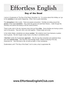 Day of the Dead in Guatemala: A Cultural Comparison
