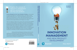 Innovation Management & New Product Development Textbook