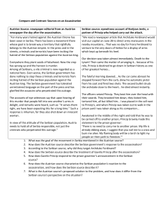 Assassination Sources: Compare & Contrast Worksheet