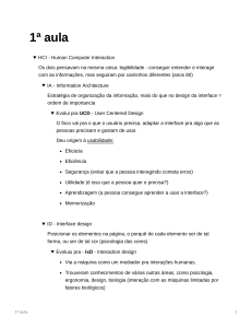 HCI: Arquitetura da Informação ao Design de Experiência do Usuário