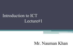 History of Computers: ICT Lecture #1