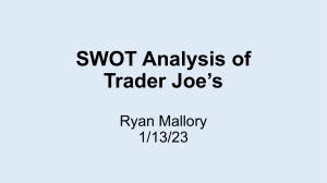 Trader Joe's SWOT Analysis: Strengths, Weaknesses, Opportunities, Threats