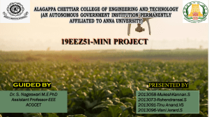19EEZ51 Mini Project Presentation - Engineering