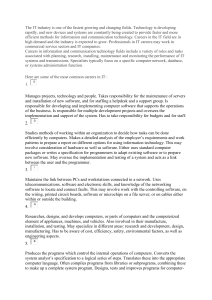 IT Careers Overview: Roles and Responsibilities