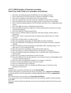 Financial Accounting Study Guide: Principles & Concepts