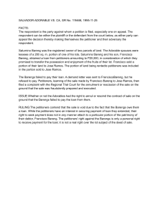 SALVADOR ADORABLE VS. CA: Contract of Sale Annulment