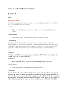 Pediatric Nursing Interventions: Exam Questions & Answers