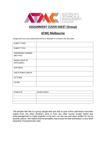 ATMC Assignment Cover Sheet (Group)