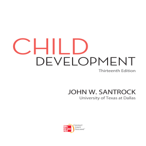 Child Development Textbook: Santrock, 13th Edition