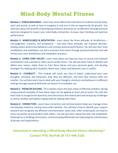 Mind-Body Mental Fitness Program Overview