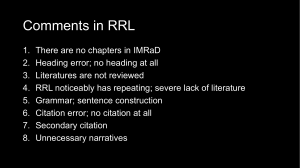 Research Methods Presentation
