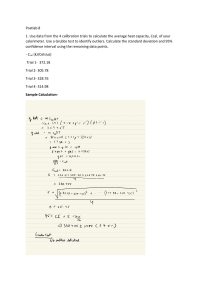 Calorimetry Lab Report: Heat Capacity & Solution Heat
