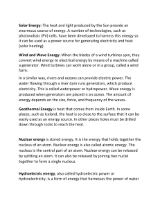 Energy Sources: Solar, Wind, Nuclear, and More