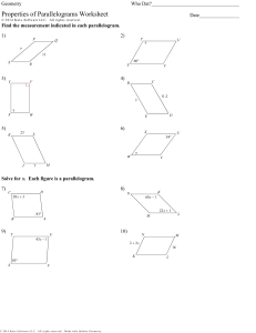 Własności Równoległoboków - Karta Pracy z Geometrii