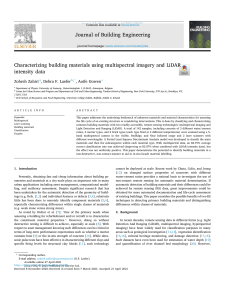 Building Material Characterization with Multispectral and LiDAR