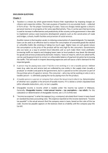 Taxation Discussion Questions
