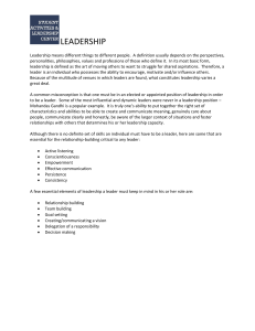 Leadership: Definition, Skills, Styles & Followership