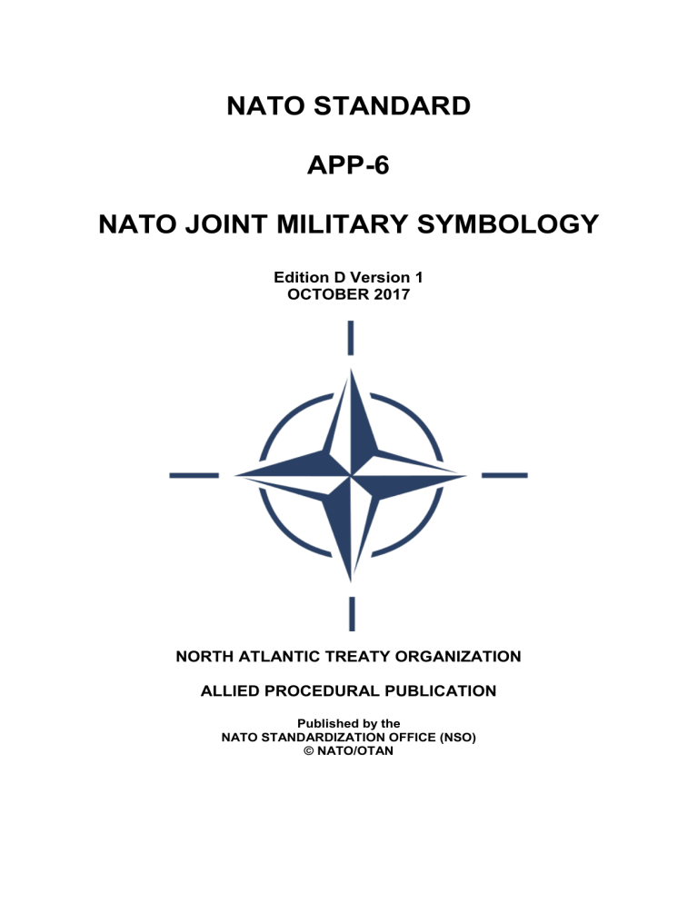 NATO Joint Military Symbology Standard APP6