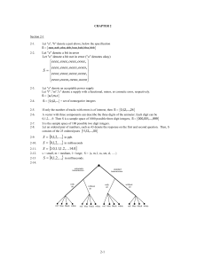 Probability Sample Spaces and Events