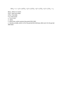 ROA Equation with Debt and Assets