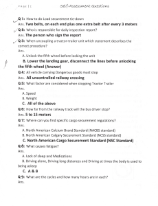 Self-Assessment Questions: Transportation Safety