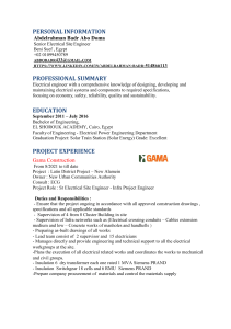 Abdelrahman Badr Abo Doma - Electrical Engineer Resume