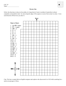 Mystery Bay Worksheet: Map Skills Activity