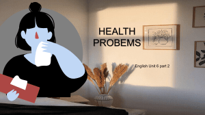 Health Problems: English Vocabulary & Grammar Presentation