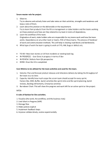 Scrum Master Role Guidelines