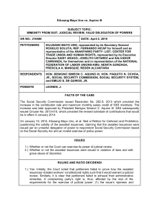 Kilusang Mayo Uno vs. Aquino III Case Summary