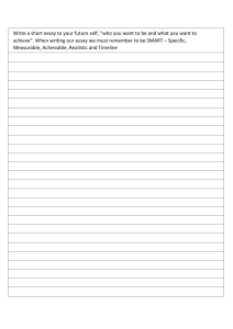 Future Self Essay Worksheet