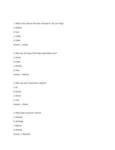 The Lion King Movie Quiz